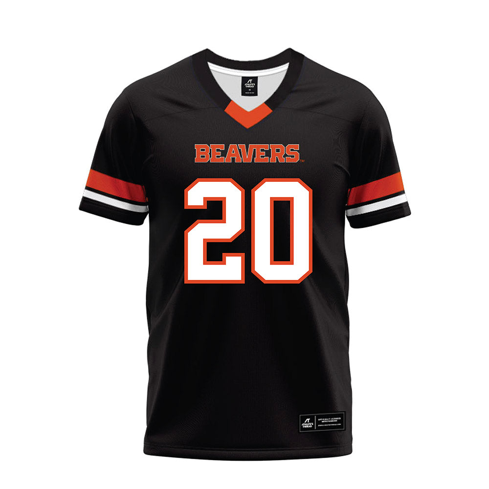 Oregon State - NCAA Football : David Madison - Black Premium Football Jersey-0