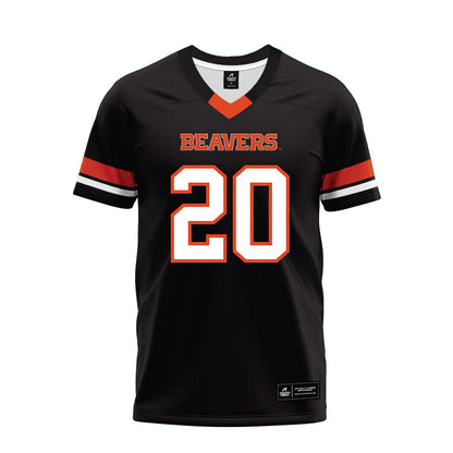 Oregon State - NCAA Football : David Madison - Black Premium Football Jersey-0