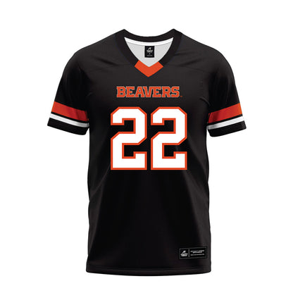 Oregon State - NCAA Football : Jalil Tucker - Black Premium Football Jersey-0