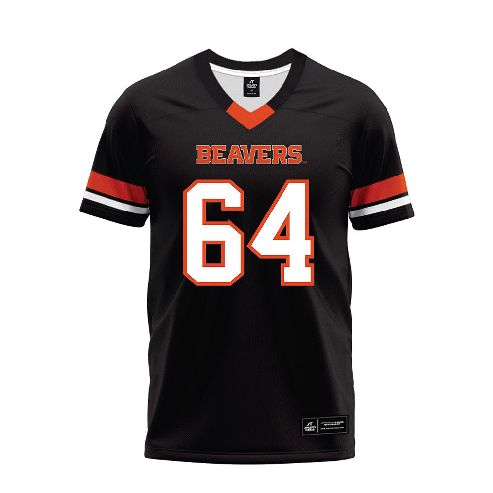 Oregon State - NCAA Football : Ryan Berger - Black Premium Football Jersey-0
