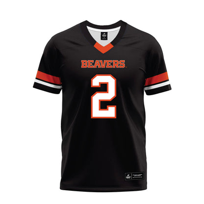 Oregon State - NCAA Football : Aiden Sullivan - Black Premium Football Jersey-0