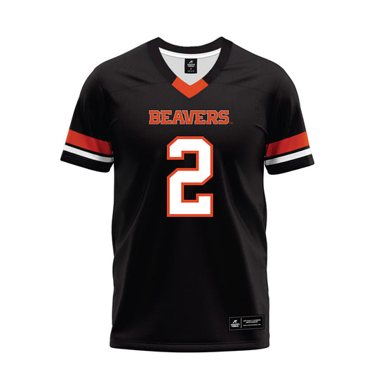 Oregon State - NCAA Football : Aiden Sullivan - Black Premium Football Jersey-0