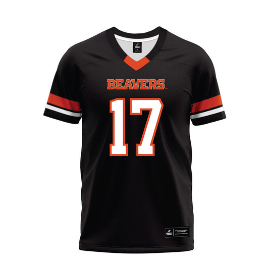 Oregon State - NCAA Football : Malachi Durant - Black Premium Football Jersey-0