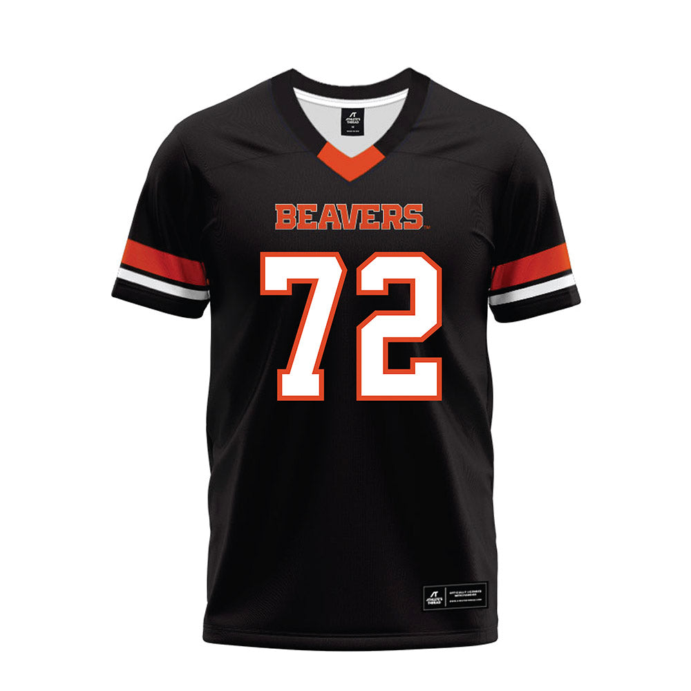 Oregon State - NCAA Football : Noah Thomas - Black Premium Football Jersey-0