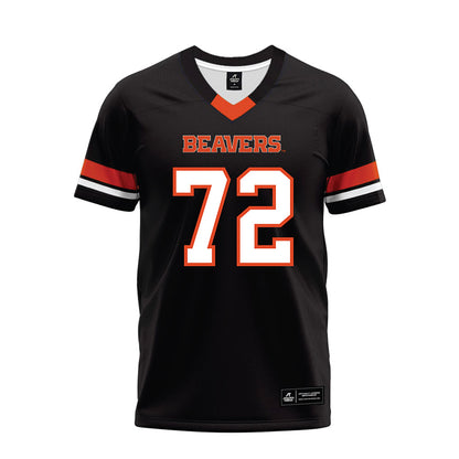 Oregon State - NCAA Football : Noah Thomas - Black Premium Football Jersey-0