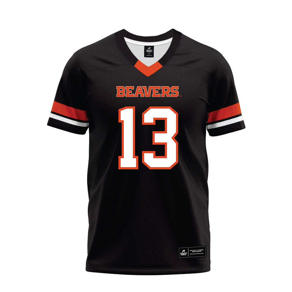 Oregon State - NCAA Football : Shamar Meikle - Black Premium Football Jersey-0