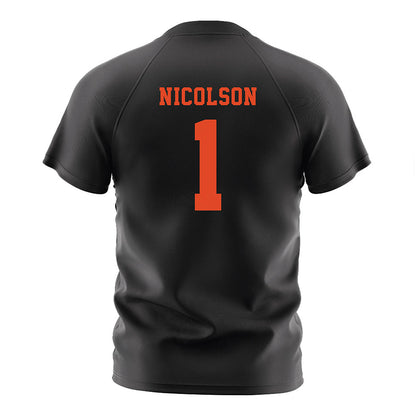 Oregon State - NCAA Men's Soccer : John Nicolson - Black Soccer Jersey-1