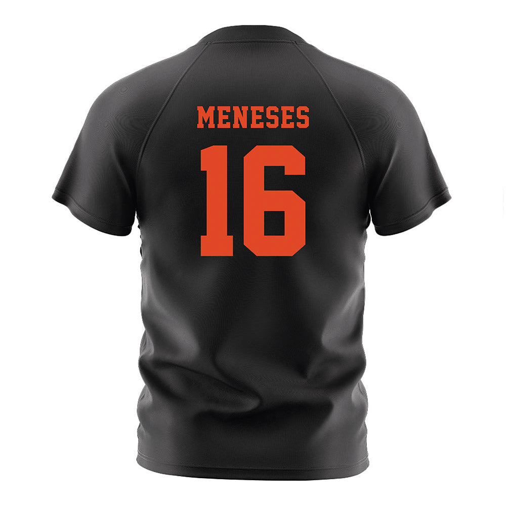 Oregon State - NCAA Men's Soccer : Massimo Meneses - Black Soccer Jersey-1