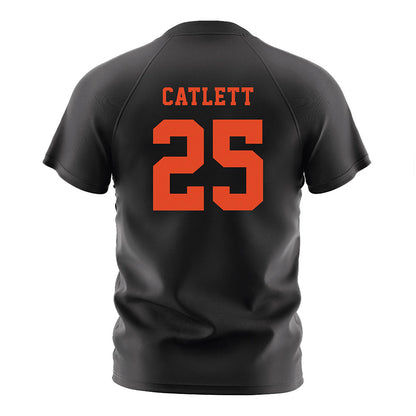 Oregon State - NCAA Men's Soccer : Sava Catlett - Black Soccer Jersey-1