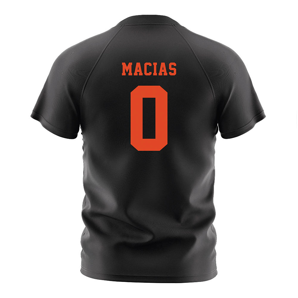 Oregon State - NCAA Men's Soccer : Michael Macias - Black Soccer Jersey-1