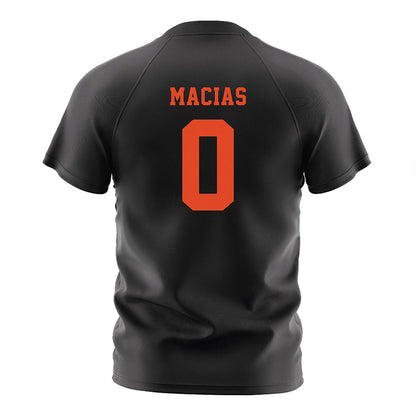 Oregon State - NCAA Men's Soccer : Michael Macias - Black Soccer Jersey-1
