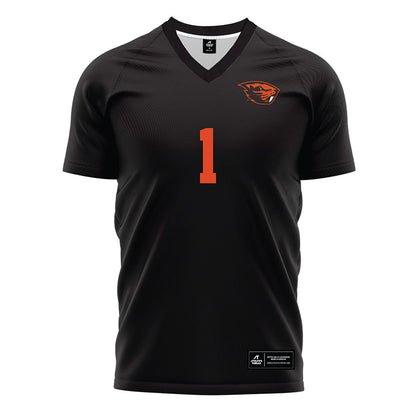 Oregon State - NCAA Men's Soccer : John Nicolson - Black Soccer Jersey-0