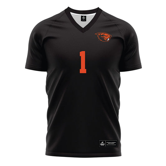 Oregon State - NCAA Men's Soccer : John Nicolson - Black Soccer Jersey-0
