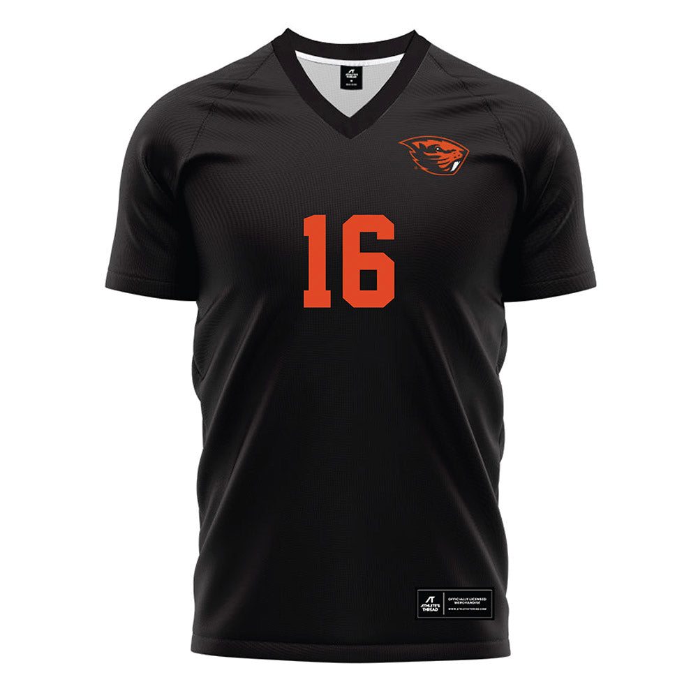 Oregon State - NCAA Men's Soccer : Massimo Meneses - Black Soccer Jersey-0