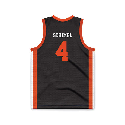 Oregon State - NCAA Women's Basketball : Ally Schimel - Black Basketball Jersey-1