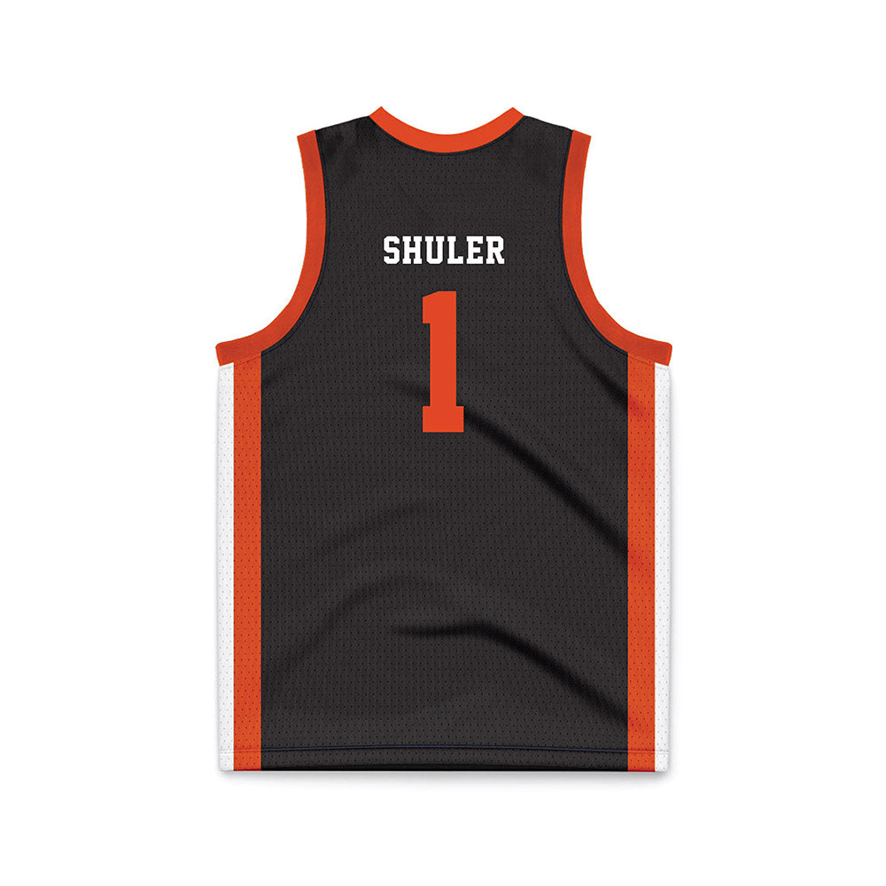 Oregon State - NCAA Women's Basketball : Kennedie Shuler - Black Basketball Jersey-1
