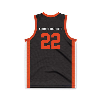 Oregon State - NCAA Women's Basketball : Lara Alonso-Basurto - Black Basketball Jersey-1