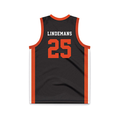 Oregon State - NCAA Women's Basketball : Keira Lindemans - Black Basketball Jersey-1