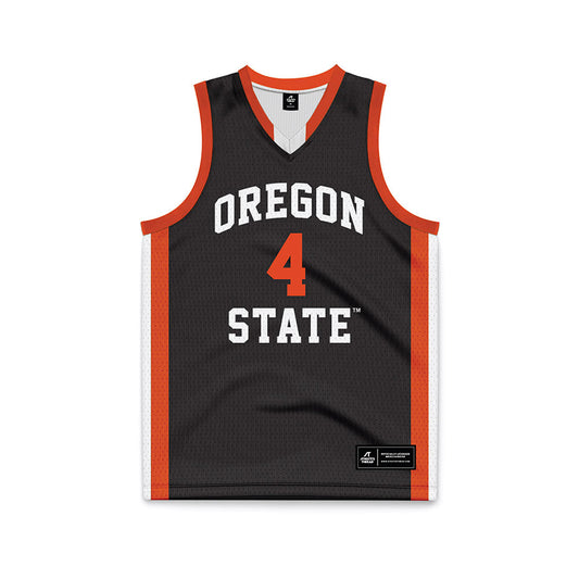 Oregon State - NCAA Women's Basketball : Ally Schimel - Black Basketball Jersey-0
