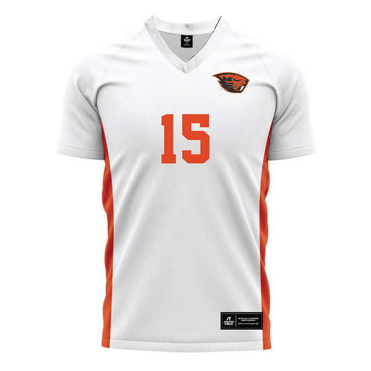 Oregon State - NCAA Women's Soccer : Carly Carraher - White Soccer Jersey-0