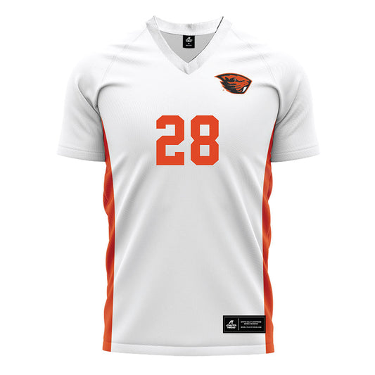 Oregon State - NCAA Women's Soccer : Megin Turi - White Soccer Jersey-0