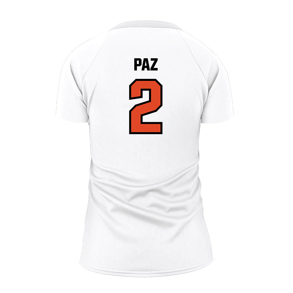 Oregon State - NCAA Women's Volleyball : Alondra Paz - White Volleyball Jersey-1