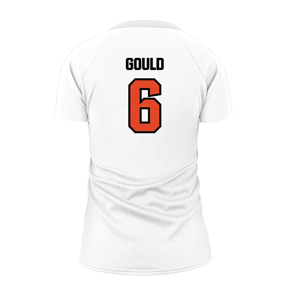 Oregon State - NCAA Women's Volleyball : Bridget Gould - White Volleyball Jersey-1