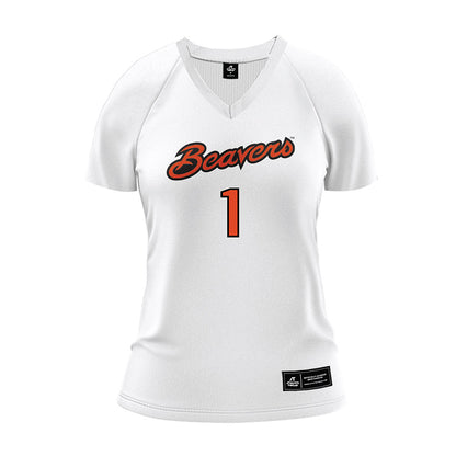 Oregon State - NCAA Women's Volleyball : Alana Marrs - White Volleyball Jersey-0