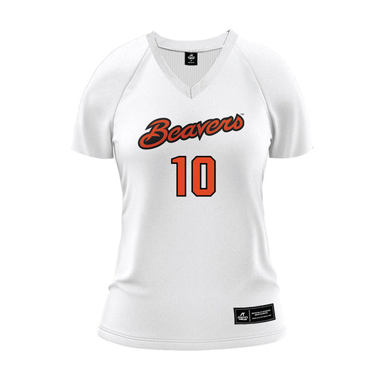 Oregon State - NCAA Women's Volleyball : Regan Shields - White Volleyball Jersey-0