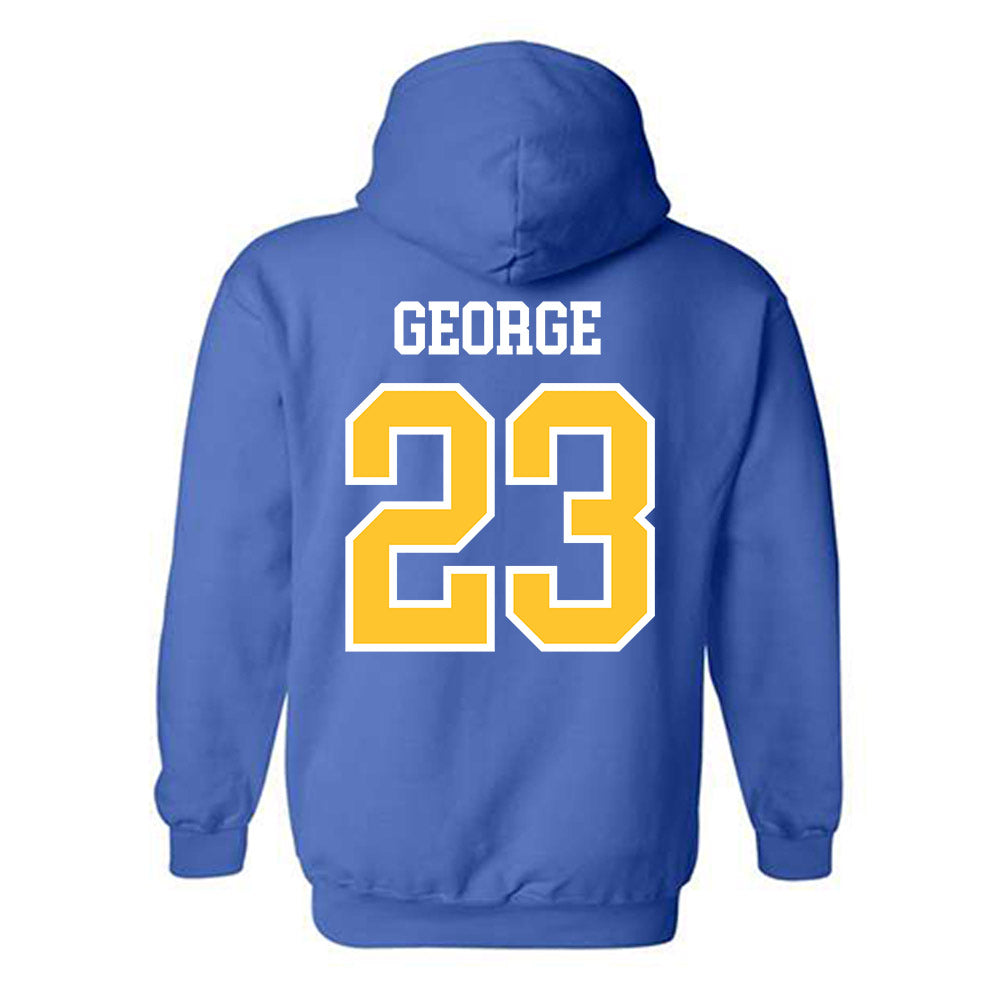 New Haven - NCAA Men's Basketball : Najimi George - Classic Shersey Hooded Sweatshirt-1