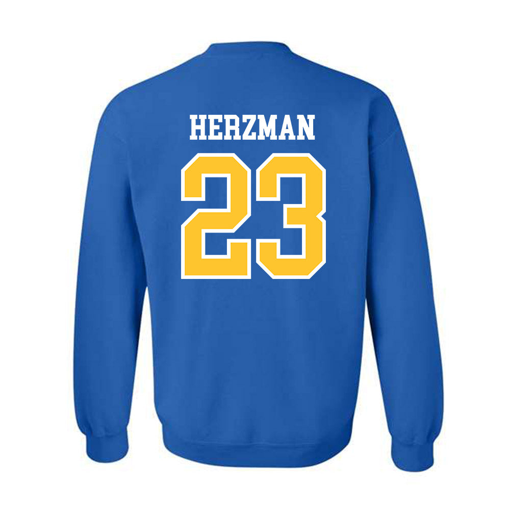 New Haven - NCAA Baseball : Robert Herzman - Classic Shersey Crewneck Sweatshirt-1