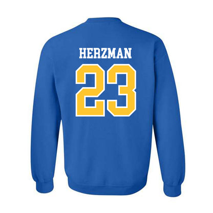 New Haven - NCAA Baseball : Robert Herzman - Classic Shersey Crewneck Sweatshirt-1