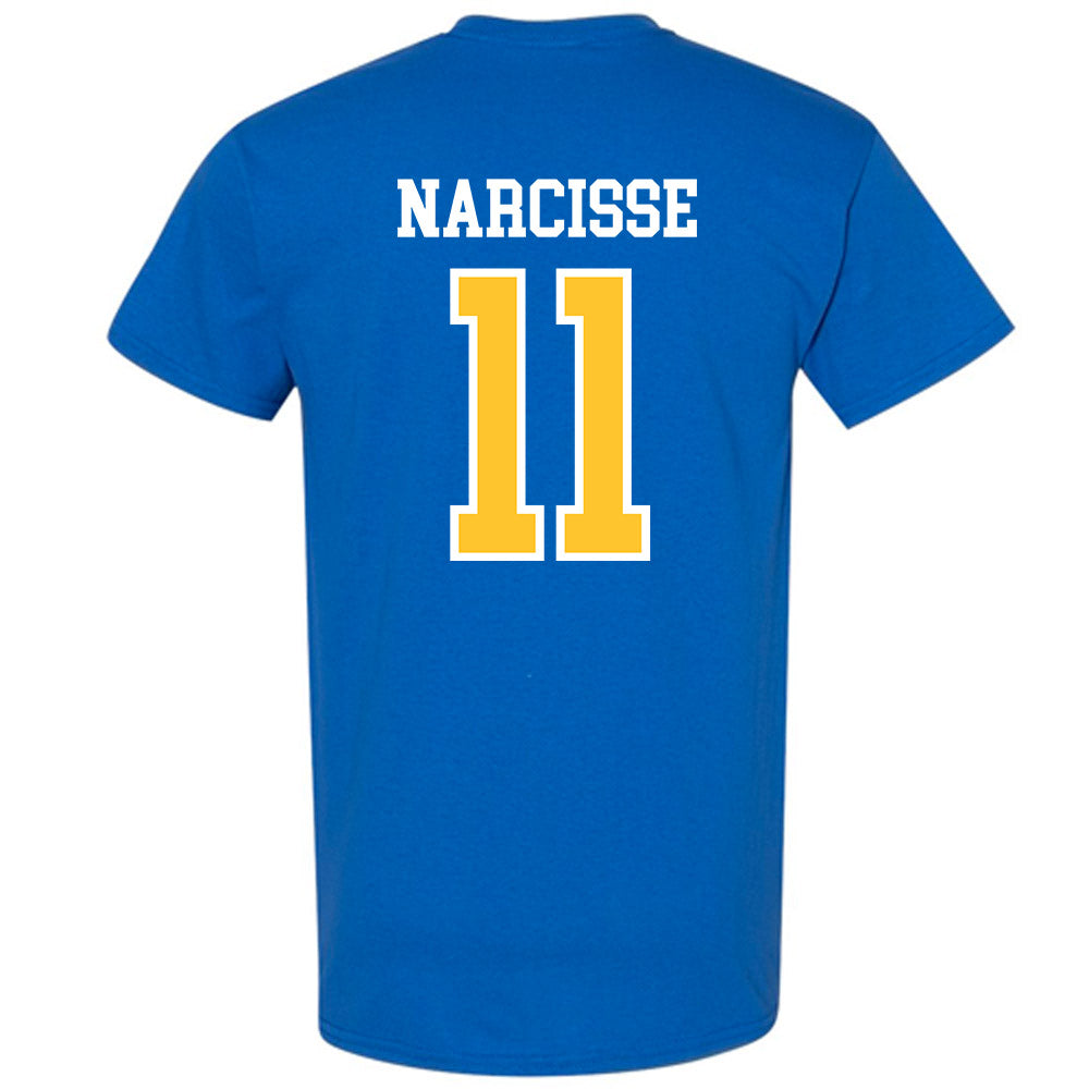 New Haven - NCAA Men's Basketball : Nate Narcisse - Classic Shersey T-Shirt-1