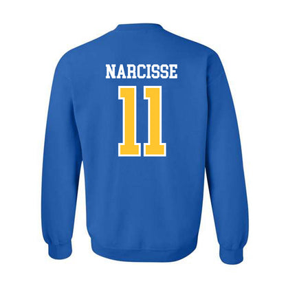 New Haven - NCAA Men's Basketball : Nate Narcisse - Classic Shersey Crewneck Sweatshirt-1