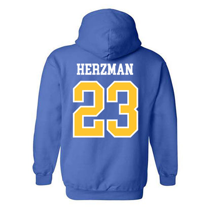 New Haven - NCAA Baseball : Robert Herzman - Classic Shersey Hooded Sweatshirt-1