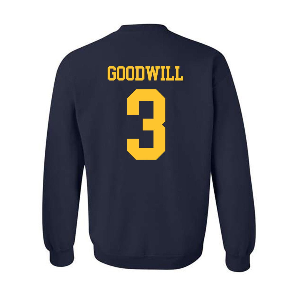 New Haven - NCAA Football : Calson Goodwill - Classic Shersey Crewneck Sweatshirt-1