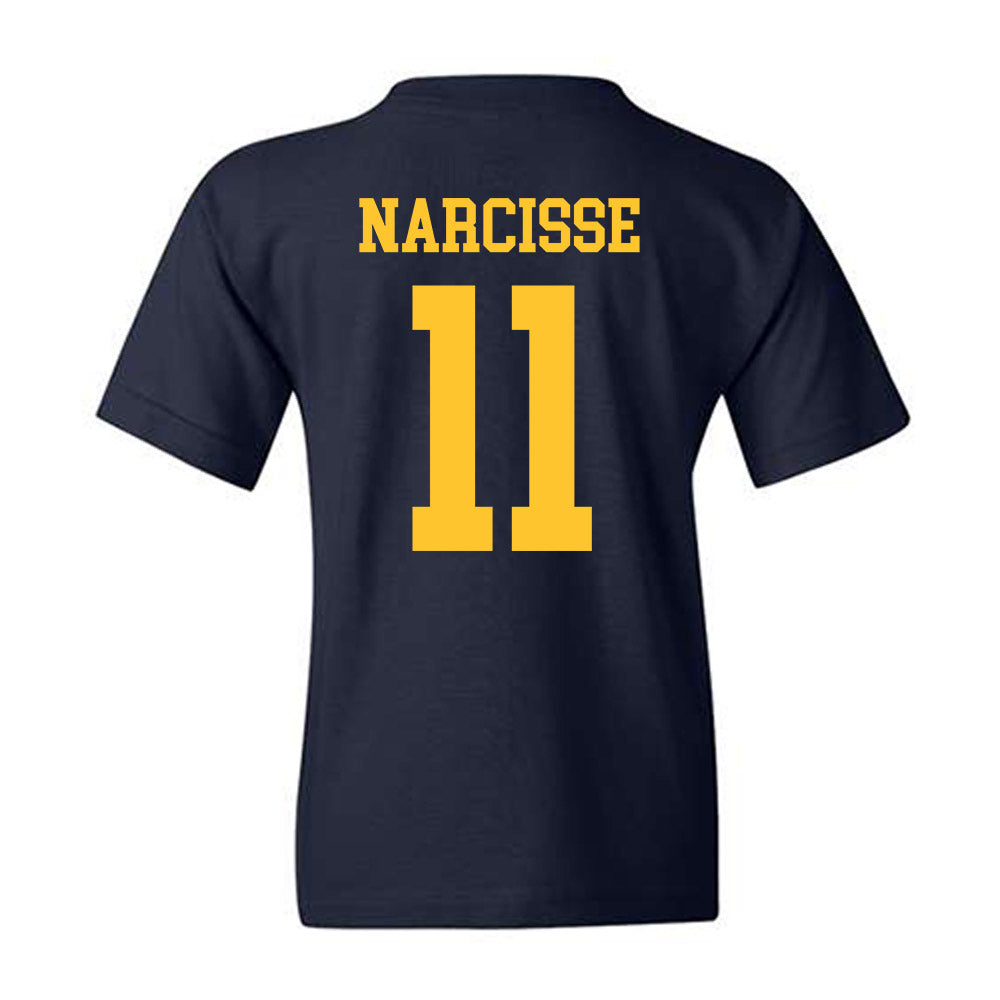 New Haven - NCAA Men's Basketball : Nate Narcisse - Classic Shersey Youth T-Shirt-1