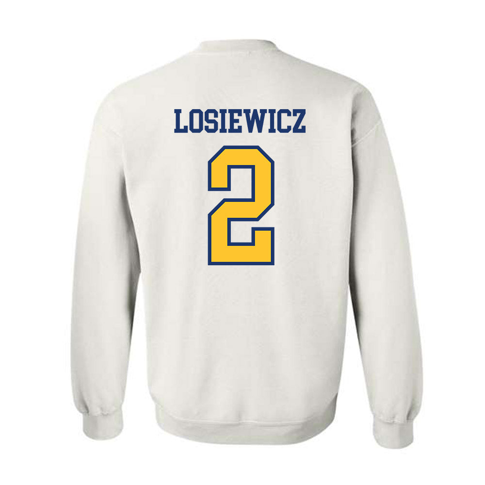 New Haven - NCAA Men's Basketball : Aidan Losiewicz - Classic Shersey Crewneck Sweatshirt-1