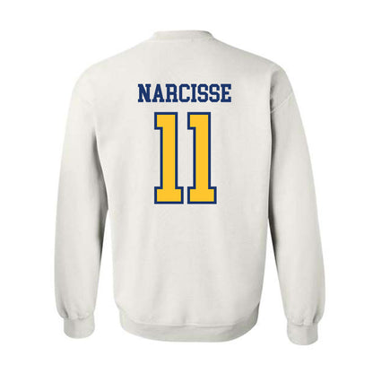 New Haven - NCAA Men's Basketball : Nate Narcisse - Classic Shersey Crewneck Sweatshirt-1
