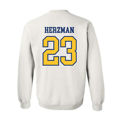 New Haven - NCAA Baseball : Robert Herzman - Classic Shersey Crewneck Sweatshirt-1