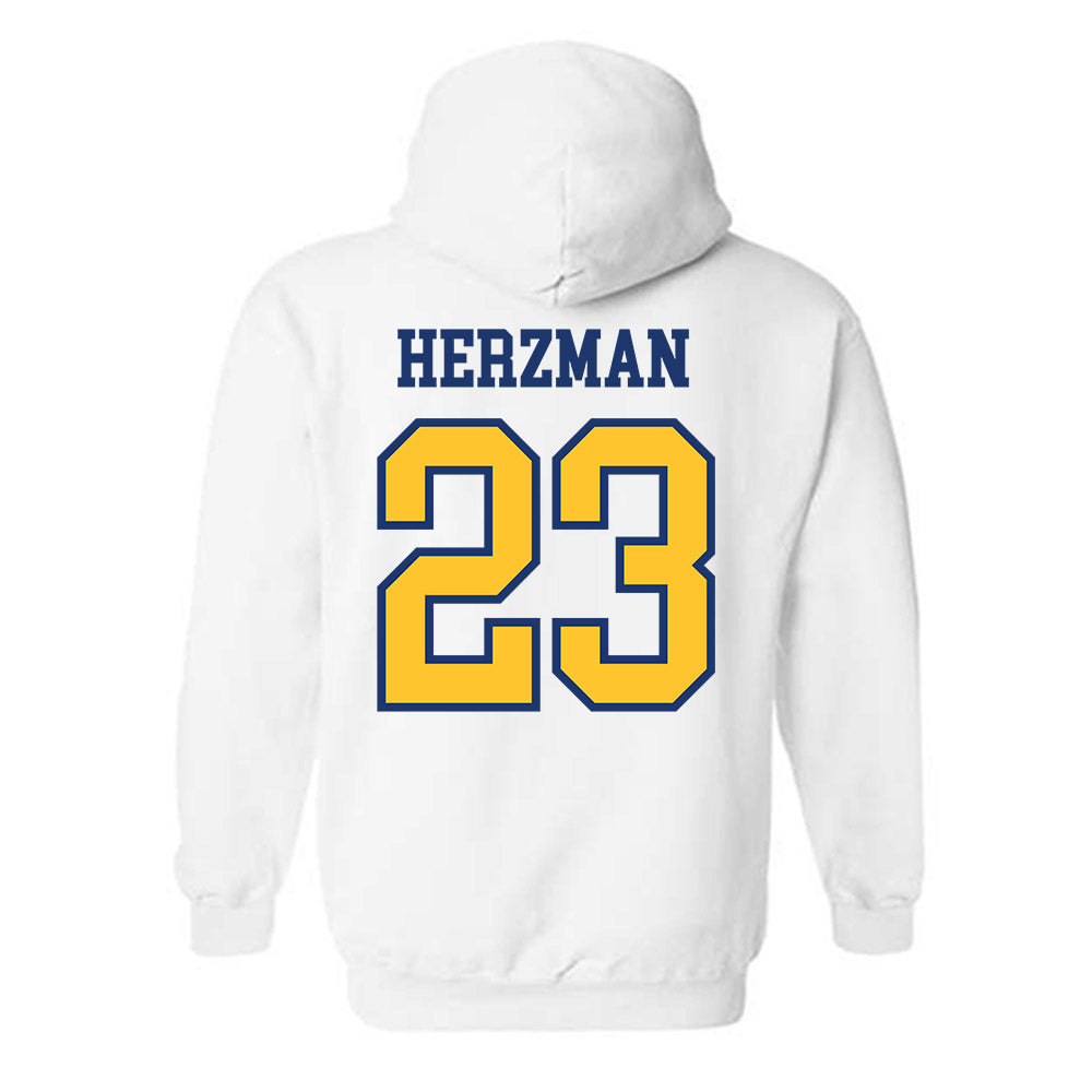 New Haven - NCAA Baseball : Robert Herzman - Classic Shersey Hooded Sweatshirt-1