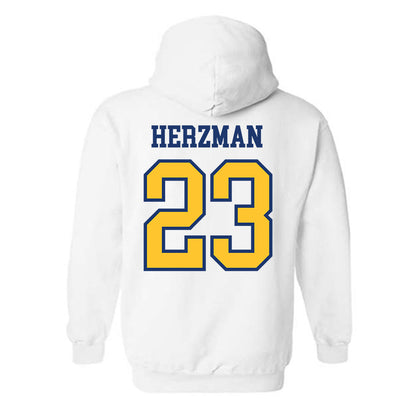 New Haven - NCAA Baseball : Robert Herzman - Classic Shersey Hooded Sweatshirt-1