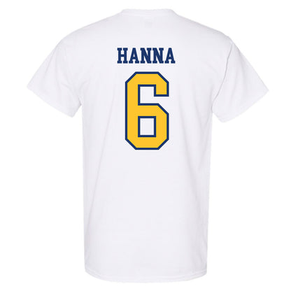 New Haven - NCAA Men's Basketball : Justice Hanna - Classic Shersey T-Shirt-1