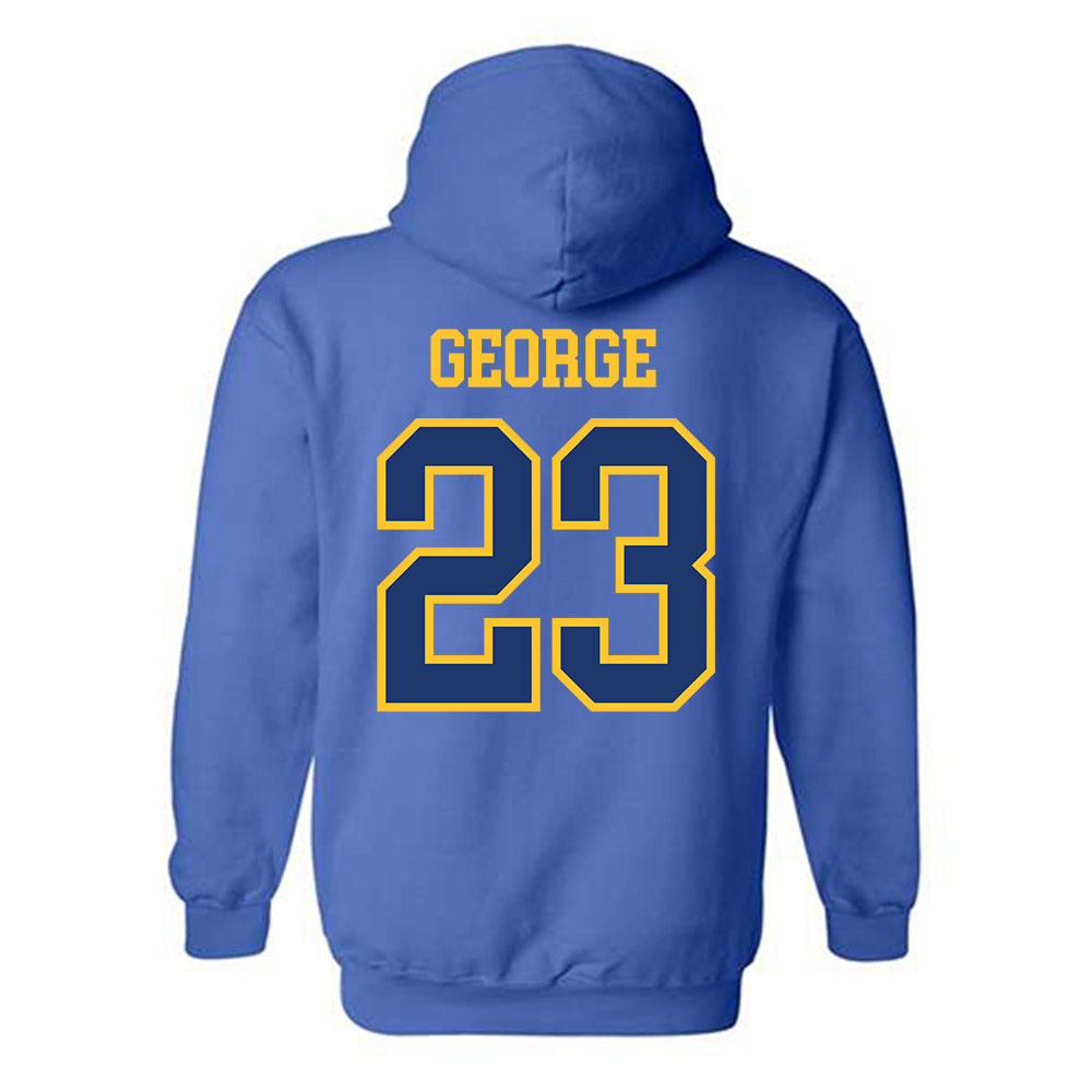 New Haven - NCAA Men's Basketball : Najimi George - Classic Shersey Hooded Sweatshirt-1