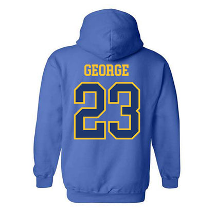 New Haven - NCAA Men's Basketball : Najimi George - Classic Shersey Hooded Sweatshirt-1