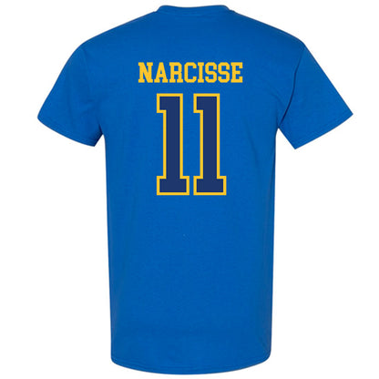 New Haven - NCAA Men's Basketball : Nate Narcisse - Classic Shersey T-Shirt-1