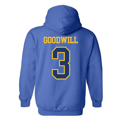New Haven - NCAA Football : Calson Goodwill - Classic Shersey Hooded Sweatshirt-1