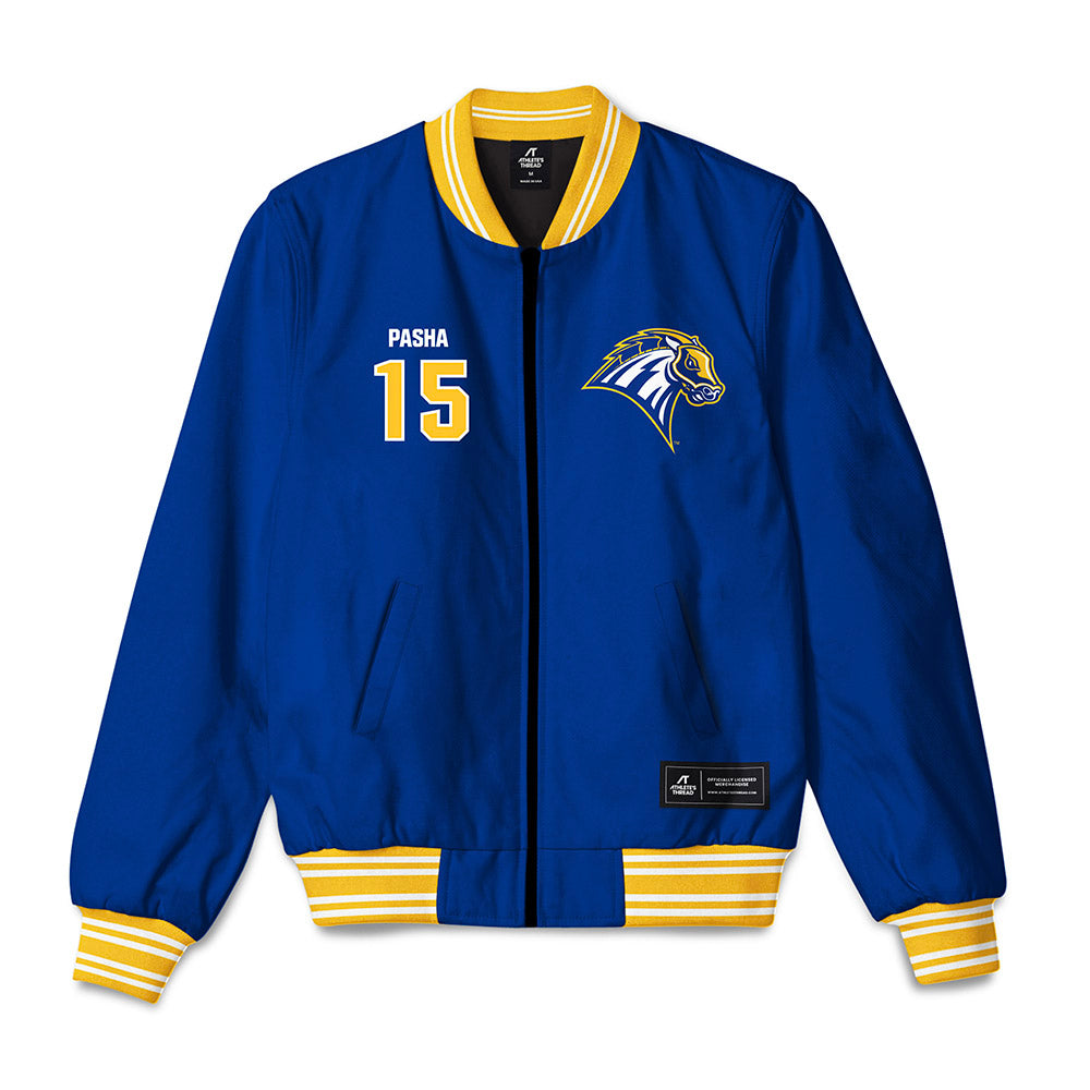 New Haven - NCAA Men's Basketball : Andre Pasha - Bomber Jacket-0