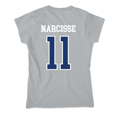 New Haven - NCAA Men's Basketball : Nate Narcisse - Classic Shersey Soft Style Women’s T-Shirt-1