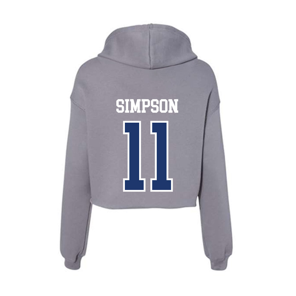 New Haven - NCAA Women's Basketball : Katelyn Simpson - Classic Shersey Women's Crop Fleece Hoodie-1
